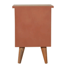 Bourton Red Painted 2 Drawers Bedside Table by Lavishway | Bedside Tables-21726