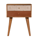 Bourton Solid Wood 2 Drawers Bedside Table by Lavishway | Bedside Tables-21708