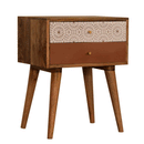 Bourton Solid Wood 2 Drawers Bedside Table by Lavishway | Bedside Tables-21707