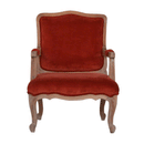 Bourton Brick Red Velvet Armchair by Lavishway | Armchairs-21650