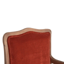 Bourton Brick Red Velvet Armchair by Lavishway | Armchairs-21656