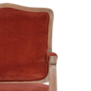 Bourton Brick Red Velvet Armchair by Lavishway | Armchairs-21654