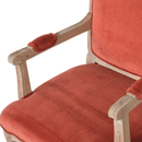 Bourton Brick Red Velvet Armchair by Lavishway | Armchairs-21653
