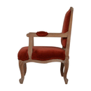Bourton Brick Red Velvet Armchair by Lavishway | Armchairs-21651