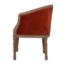 Bourton Brick Red Velvet Occasional Chair by Lavishway | Armchairs-21613