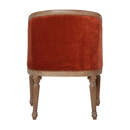 Bourton Brick Red Velvet Occasional Chair by Lavishway | Armchairs-21612
