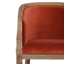 Bourton Brick Red Velvet Occasional Chair by Lavishway | Armchairs-21617