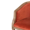 Bourton Brick Red Velvet Occasional Chair by Lavishway | Armchairs-21616