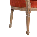 Bourton Brick Red Velvet Occasional Chair by Lavishway | Armchairs-21614