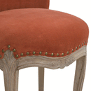 Bourton Brick Red Velvet Accent Chair by Lavishway | Bedroom Chairs-21601