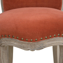 Bourton Brick Red Velvet Accent Chair by Lavishway | Bedroom Chairs-21599