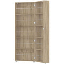 Bright Oak Finish Tall Shoe Rack Cabinet by Lavishway | Shoe Cabinets-44034