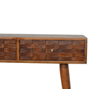 Bristol Solid Wood 2 Drawers Console Table by Lavishway | Hallway Console Table-57288