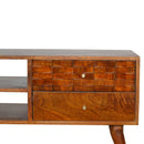 Bristol Chestnut Finish 2 Drawers TV Unit by Lavishway | TV Units Cabinets-57225