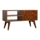 Bristol Chestnut Finish 2 Drawers TV Unit by Lavishway | TV Units Cabinets-57222