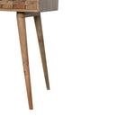 Bristol Oak Finish 1 Carved Drawer Desk by Lavishway | Reclaimed Wood Desks-57170