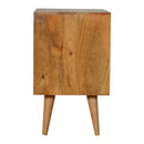 Bristol Oak Carved Drawer Bedside Table by Lavishway | Bedside Tables-57275