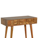 Bristol Oak Finish 2 Drawers Console Table by Lavishway | Hallway Console Table-57197