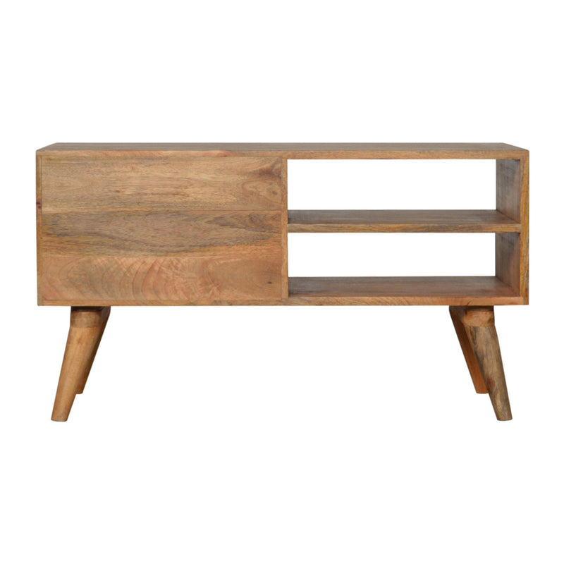 Bristol Oak Finish 2 Drawers Wooden TV Unit by Lavishway | TV Units Cabinets-57186