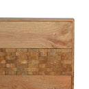 Bristol Oak Finish Carved 3 Chest Of Drawers by Lavishway | Chest Of Drawers-57258