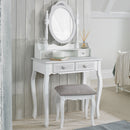 Brittany White 2 Drawers Dressing Table by Lavishway | Dressing Tables-28591