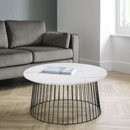 Broadway Round White Coffee Table by Lavishway | Coffee Tables-20927