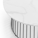 Broadway Round White Coffee Table by Lavishway | Coffee Tables-20930