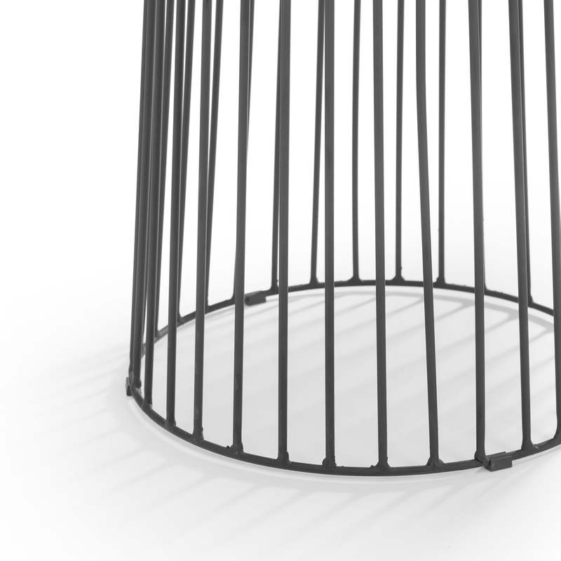 Broadway Round White Lamp Table by Lavishway | Side Tables-20925