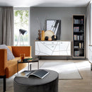 Brolo Walnut & High Gloss White Sideboard by Lavishway | Sideboards-42298