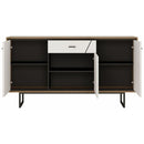 Brolo Walnut & High Gloss White Sideboard by Lavishway | Sideboards-42300
