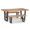 Brooklyn Solid Oak 6 Seater Dining Table by Lavishway | Dining Tables-20886