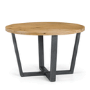 Brooklyn Solid Oak Round Dining Table by Lavishway | Dining Tables-20844
