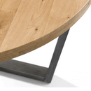 Brooklyn Solid Oak Round Dining Table by Lavishway | Dining Tables-20848