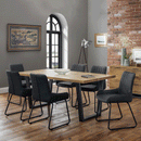 Brooklyn Solid Oak 6 Seater Dining Table by Lavishway | Dining Tables-20884
