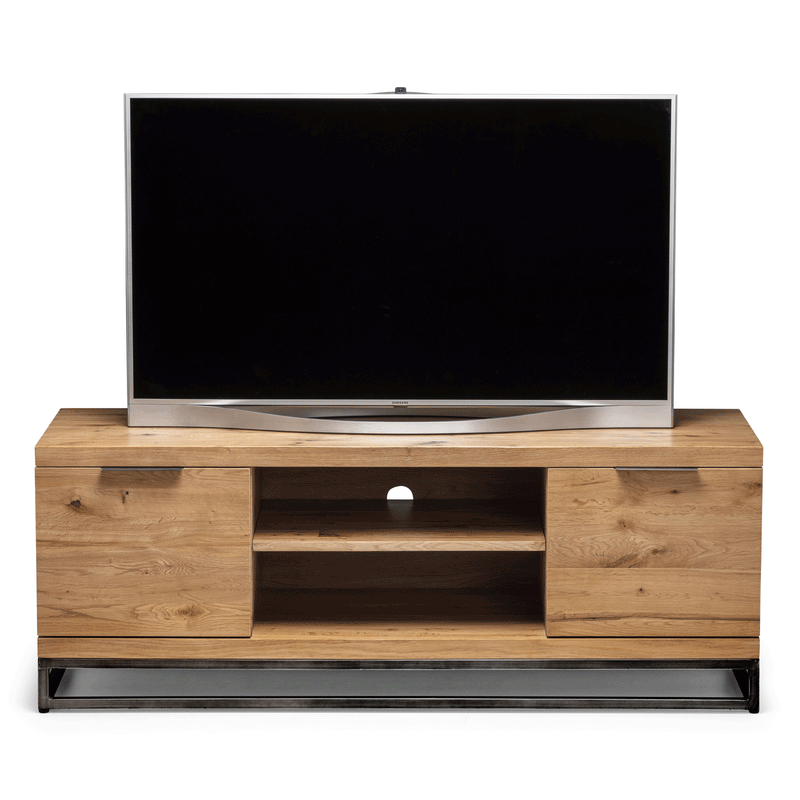Brooklyn Solid Oak TV Unit With Storage by Lavishway | TV Units Cabinets-20807