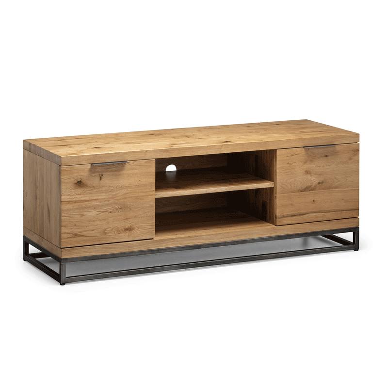 Brooklyn Solid Oak TV Unit With Storage by Lavishway | TV Units Cabinets-20808