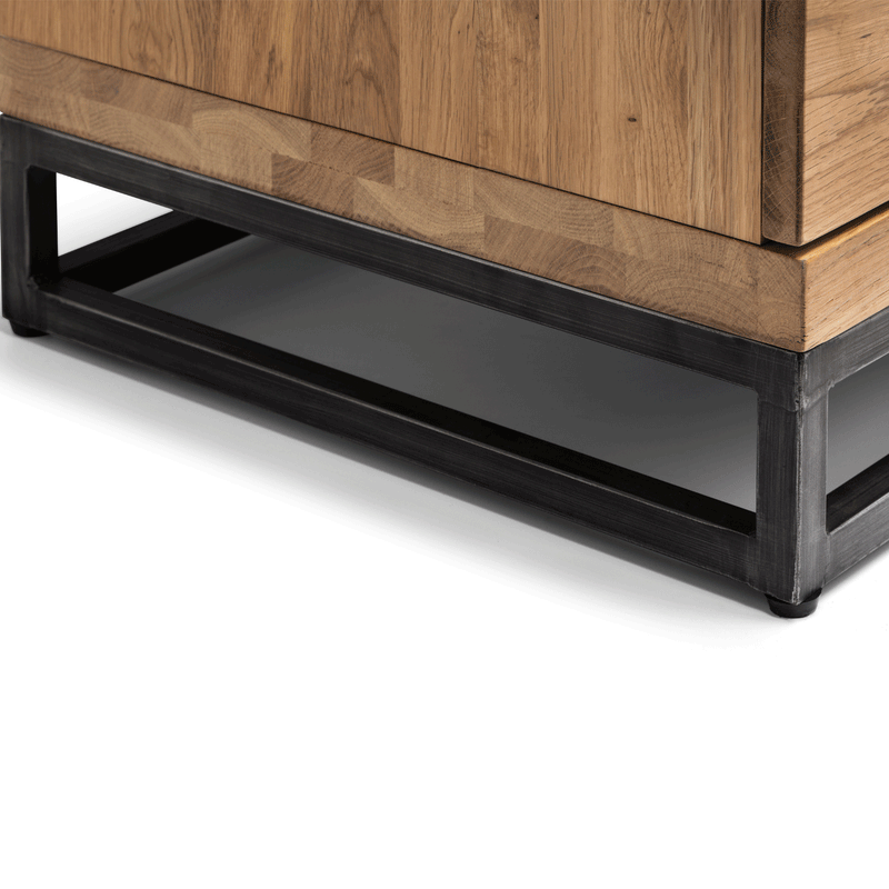 Brooklyn Solid Oak TV Unit With Storage by Lavishway | TV Units Cabinets-20811