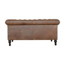 Buoyant Brown Leather 2 Seater Sofa by Lavishway | Leather Sofa-21523