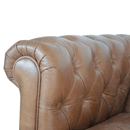 Buoyant Brown Leather 2 Seater Sofa by Lavishway | Leather Sofa-21521