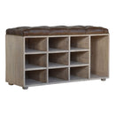 Buffalo Solid Wood Shoe Cabinet With Seating by Lavishway | Shoe Cabinets-22390