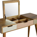 Burford Dressing Table With Foldable Mirror by Lavishway | Dressing Tables-22249