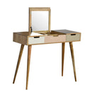 Burford Dressing Table With Foldable Mirror by Lavishway | Dressing Tables-22248