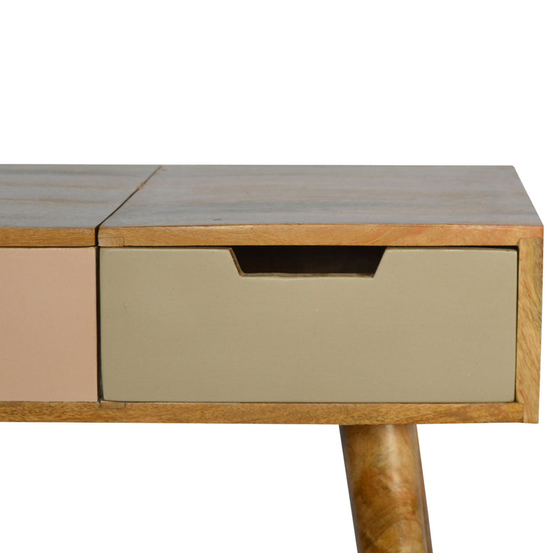 Burford Dressing Table With Foldable Mirror by Lavishway | Dressing Tables-22252