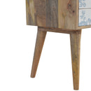 Burford Blue Floral Printed Bedside Table by Lavishway | Bedside Tables-22406