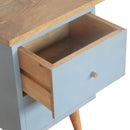 Burford Blue Painted 2 Drawers Bedside Table by Lavishway | Bedside Tables-22387