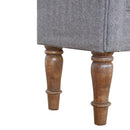 Burford Blue Tweed Fabric Bedroom Bench by Lavishway | Benches & Storage Benches-22351