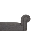 Burford Blue Tweed Fabric Bedroom Bench by Lavishway | Benches & Storage Benches-22350