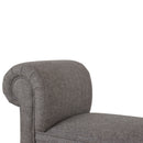 Burford Blue Tweed Fabric Bedroom Bench by Lavishway | Benches & Storage Benches-22343