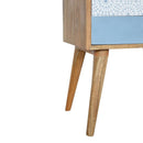 Burford Patterned 2 Drawers Bedside Table by Lavishway | Bedside Tables-22371