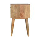 Burford Patterned 2 Drawers Bedside Table by Lavishway | Bedside Tables-22368